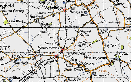 Old map of Fingal Street in 1946