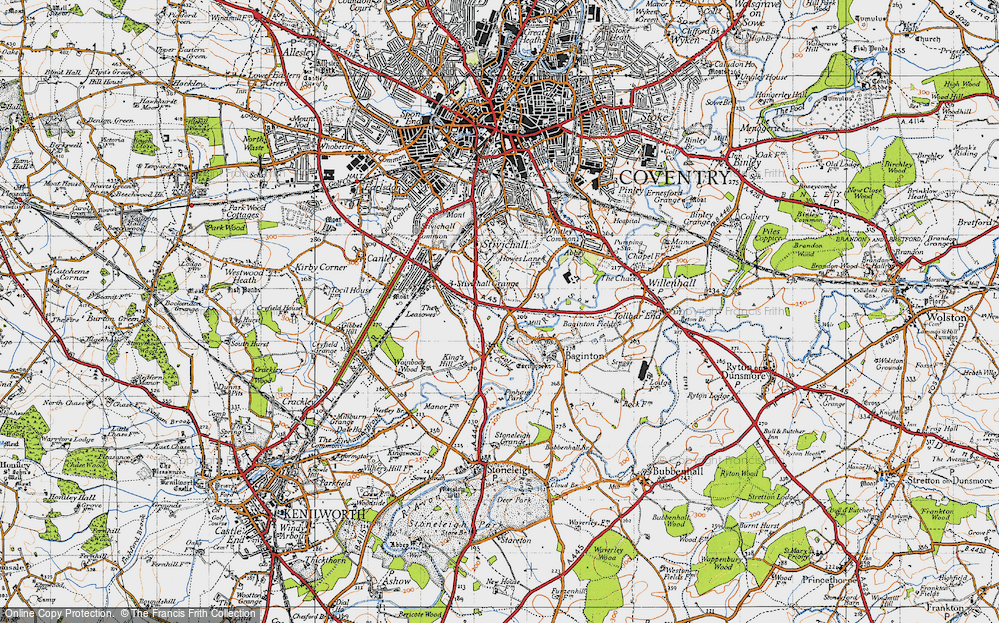 Old Maps of Finham, West Midlands - Francis Frith