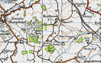 Old map of Finkle Green in 1946