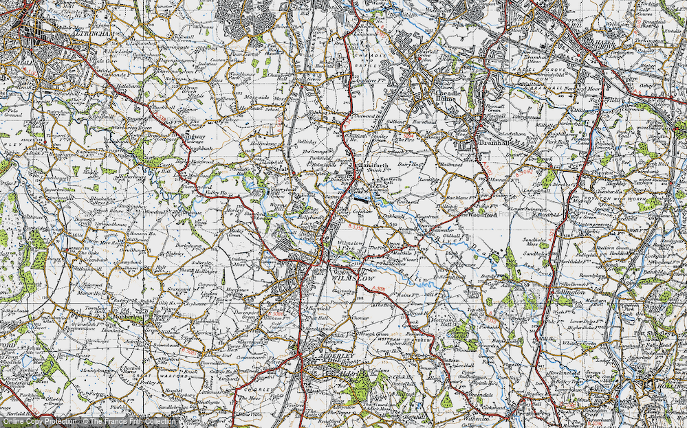 Old Map of Finney Green, 1947 in 1947