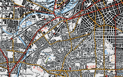 Old map of Firswood in 1947