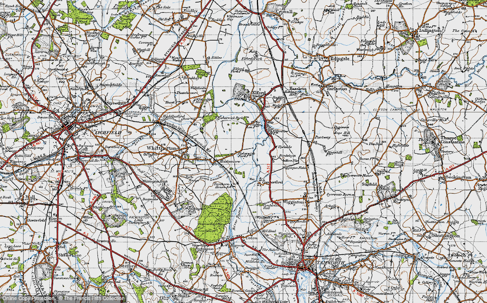 Old Map of Fisherwick, 1946 in 1946