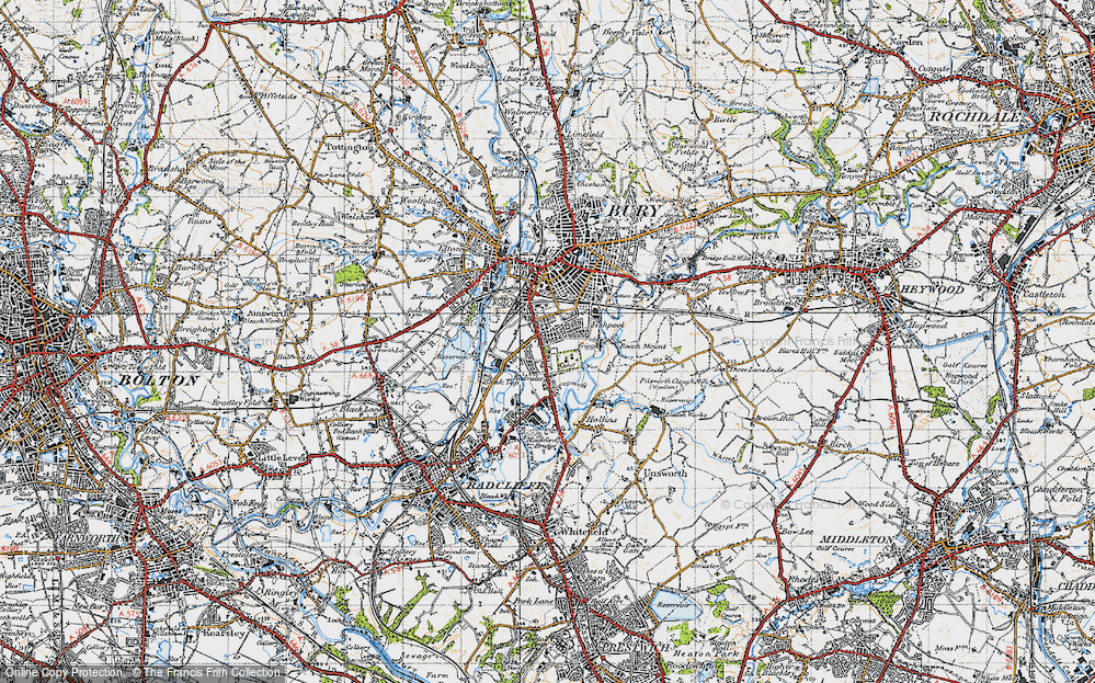 Old Map of Fishpool, 1947 in 1947