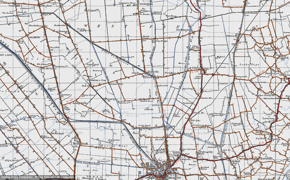 Old Map of Fishtoft Drove, 1946 in 1946