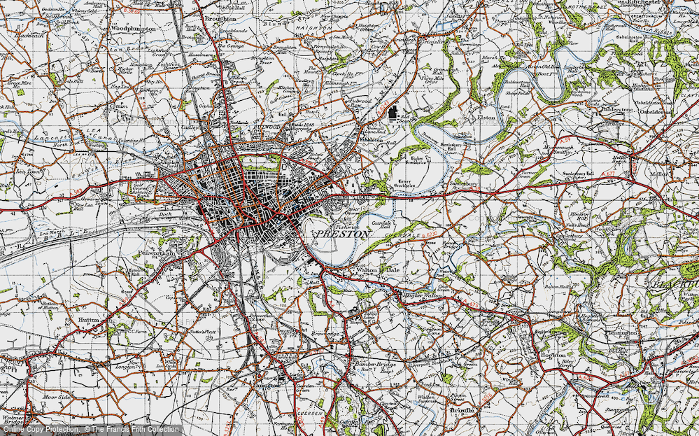 Old Map of Fishwick, 1947 in 1947