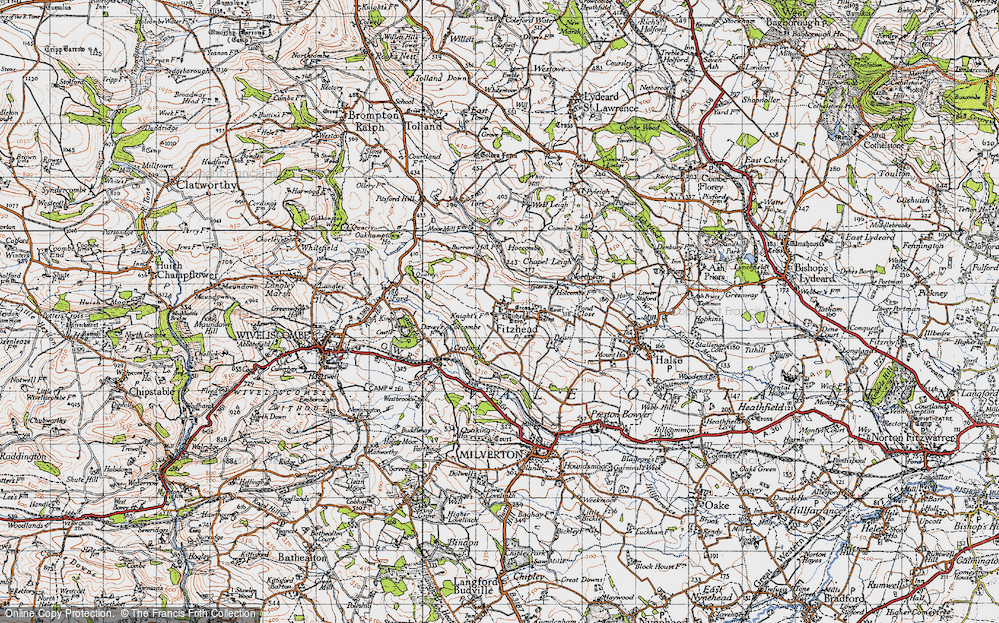 Old Map of Fitzhead, 1946 in 1946