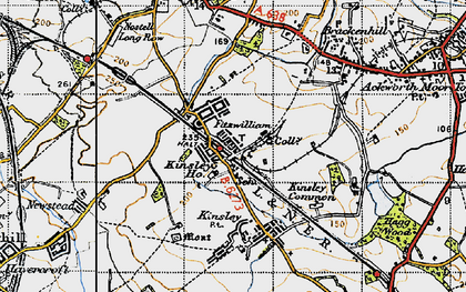Old map of Fitzwilliam in 1947