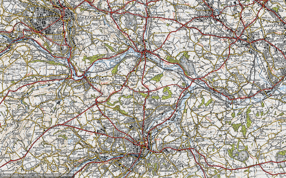 Old Map of Fixby, 1947 in 1947