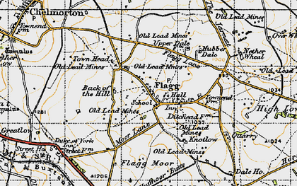 Old map of Flagg in 1947