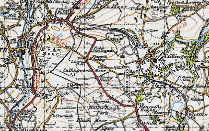 Old map of Flappit Spring in 1947