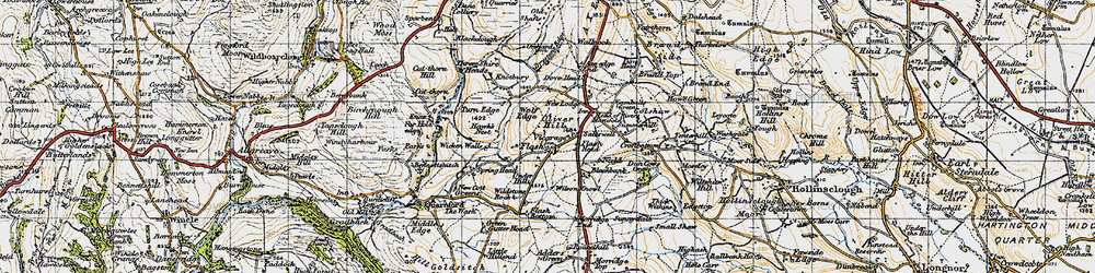 Old map of Adder's Green in 1947