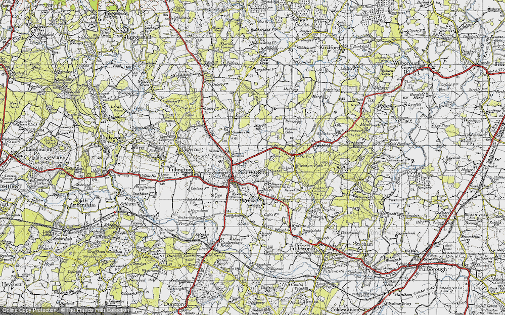 Old Map of Flathurst, 1940 in 1940