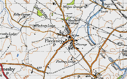 Old map of Fleckney in 1946