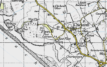 Old map of Fleet in 1946