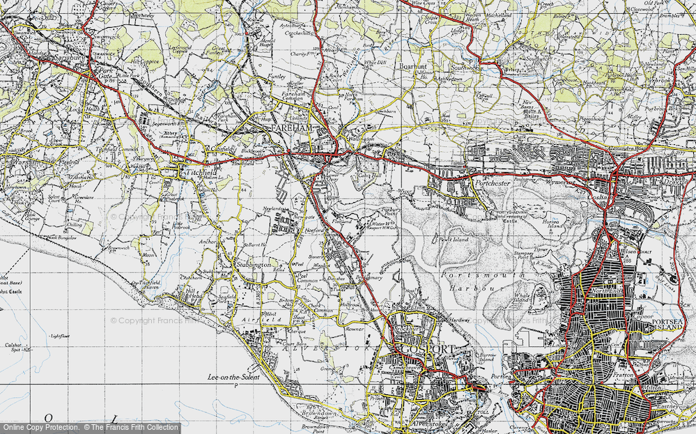 Old Map of Fleetlands, 1945 in 1945