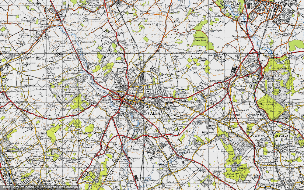 Old Map of Fleetville, 1946 in 1946