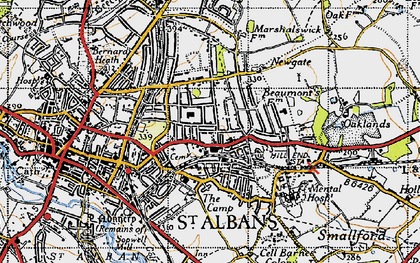 Old map of Fleetville in 1946