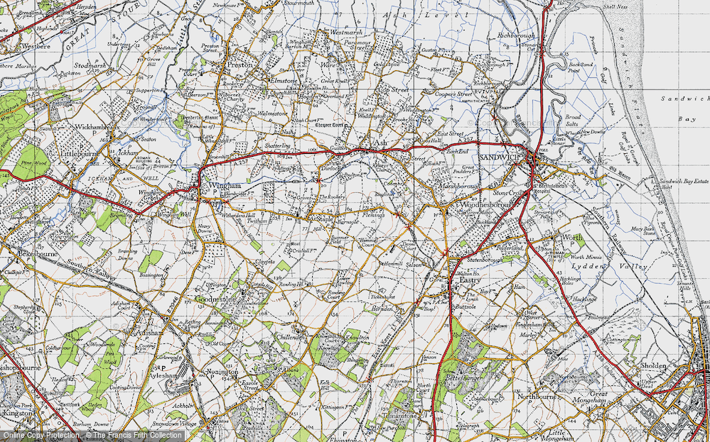 Old Map of Flemings, 1947 in 1947