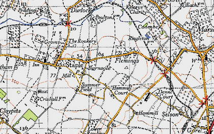 Old map of Flemings in 1947