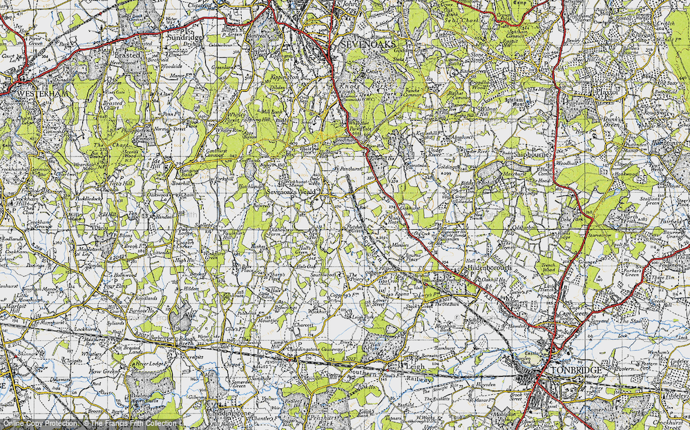 Old Map of Fletcher's Green, 1946 in 1946