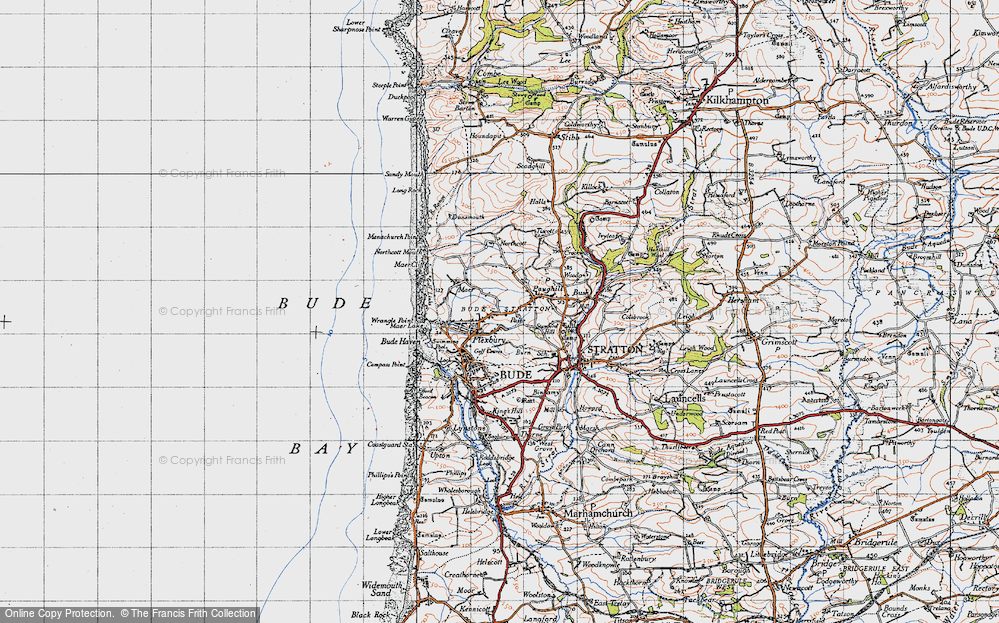 Old Map of Flexbury, 1946 in 1946