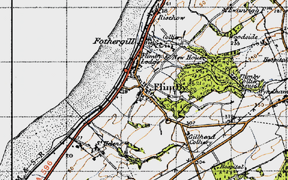 Old map of Flimby in 1947