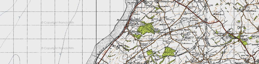 Old map of Flimby in 1947