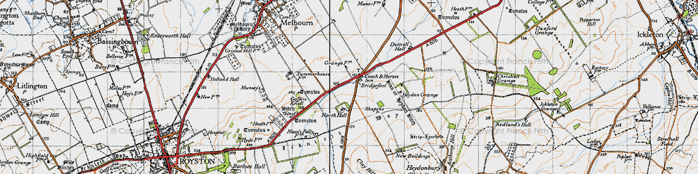 Old map of Bridgefoot in 1946