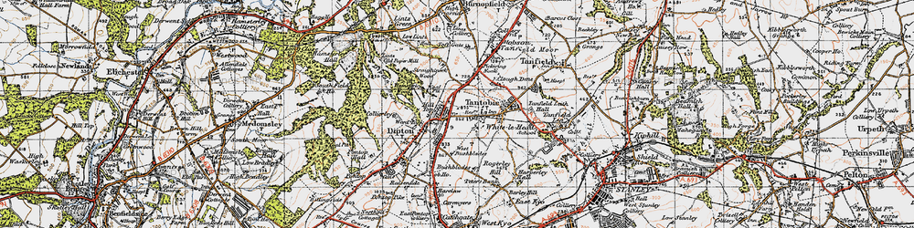Old map of Flint Hill in 1947