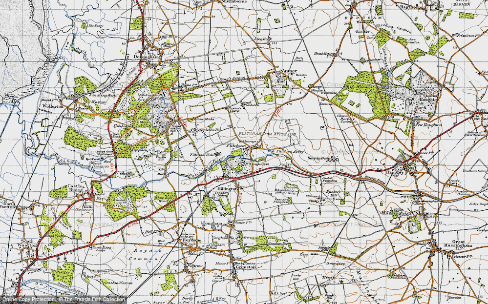 Old Map of Flitcham, 1946 in 1946