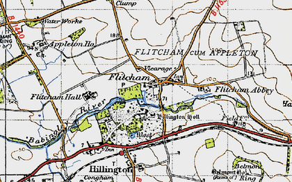 Old map of Belmont Ring in 1946