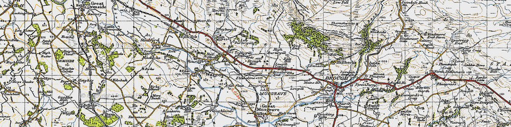 Old map of Bale Hill in 1947