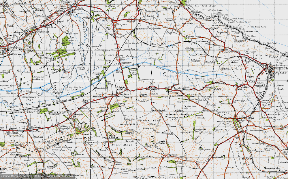 Old Map of Flixton, 1947 in 1947