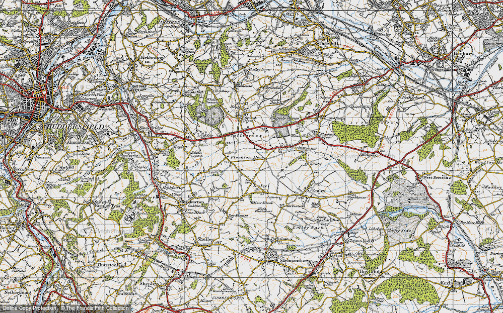 Old Map of Flockton Moor, 1947 in 1947
