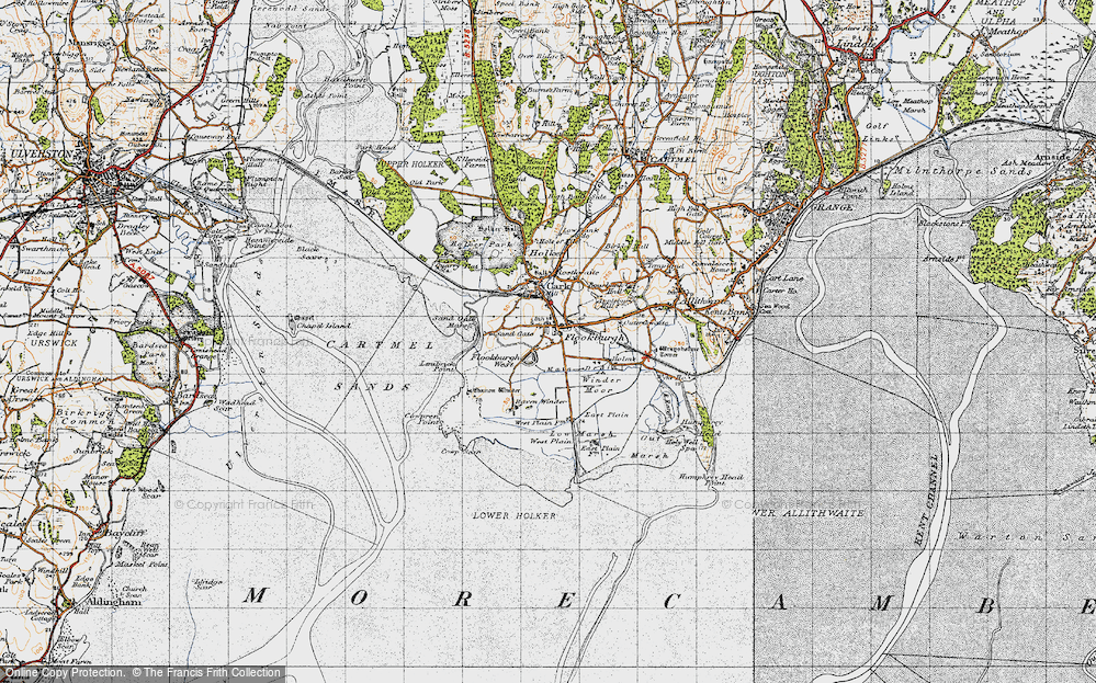 Old Map of Flookburgh, 1947 in 1947