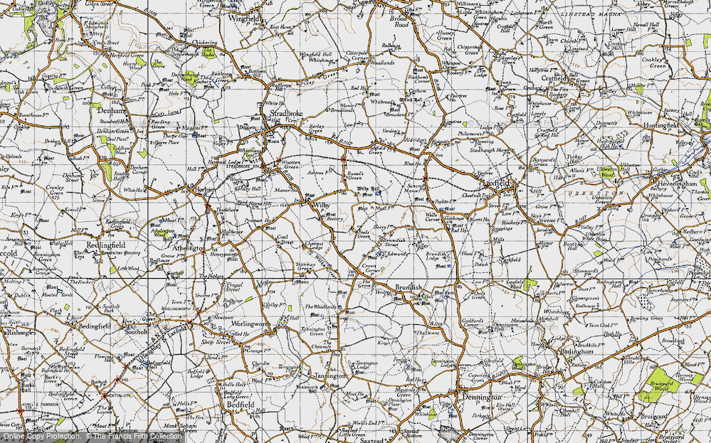 Old Map of Foals Green, 1946 in 1946