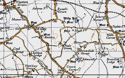 Old map of Foals Green in 1946