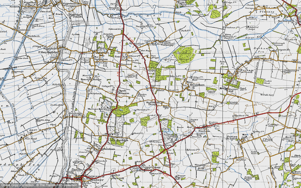 Old Map of Fodderstone Gap, 1946 in 1946