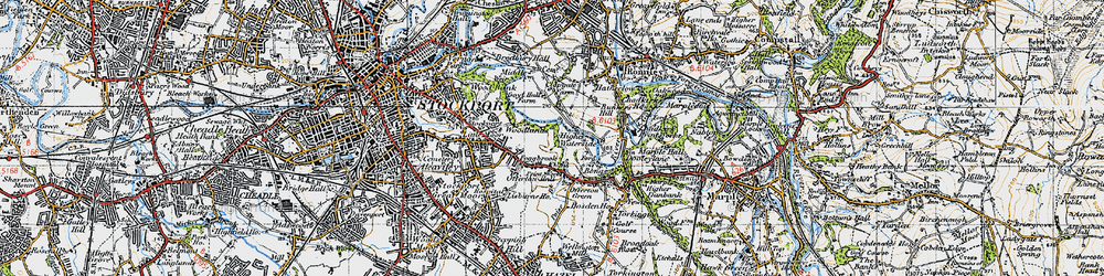 Old map of Foggbrook in 1947