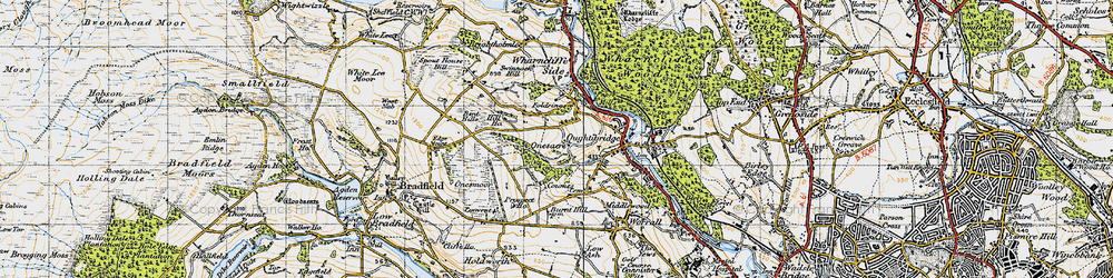 Old map of Bent Hills in 1947