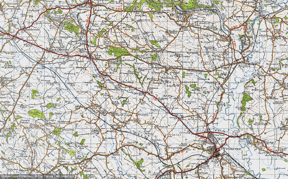 Old Map of Fole, 1946 in 1946