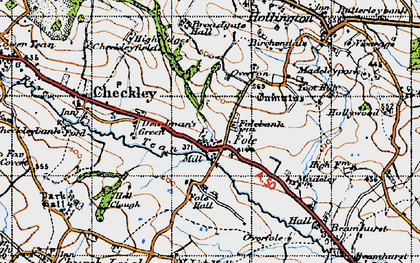 Old map of Fole in 1946