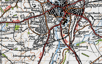 Old map of Foley Park in 1947