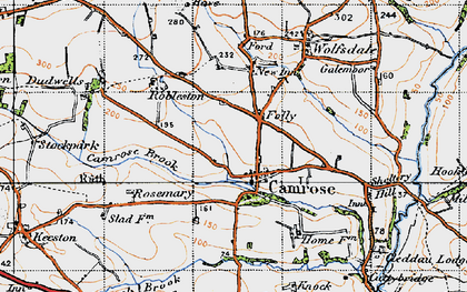 Old map of Folly in 1946
