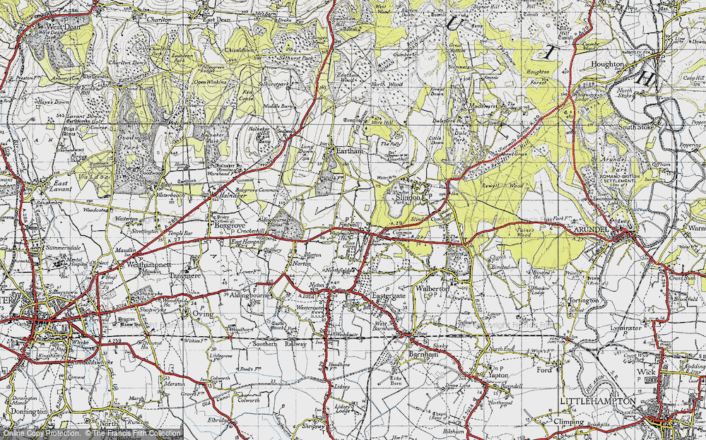 Old Map of Fontwell, 1940 in 1940