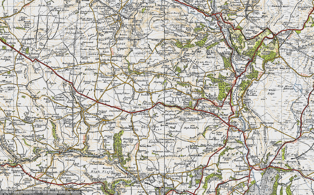 Old Map of Foolow, 1947 in 1947