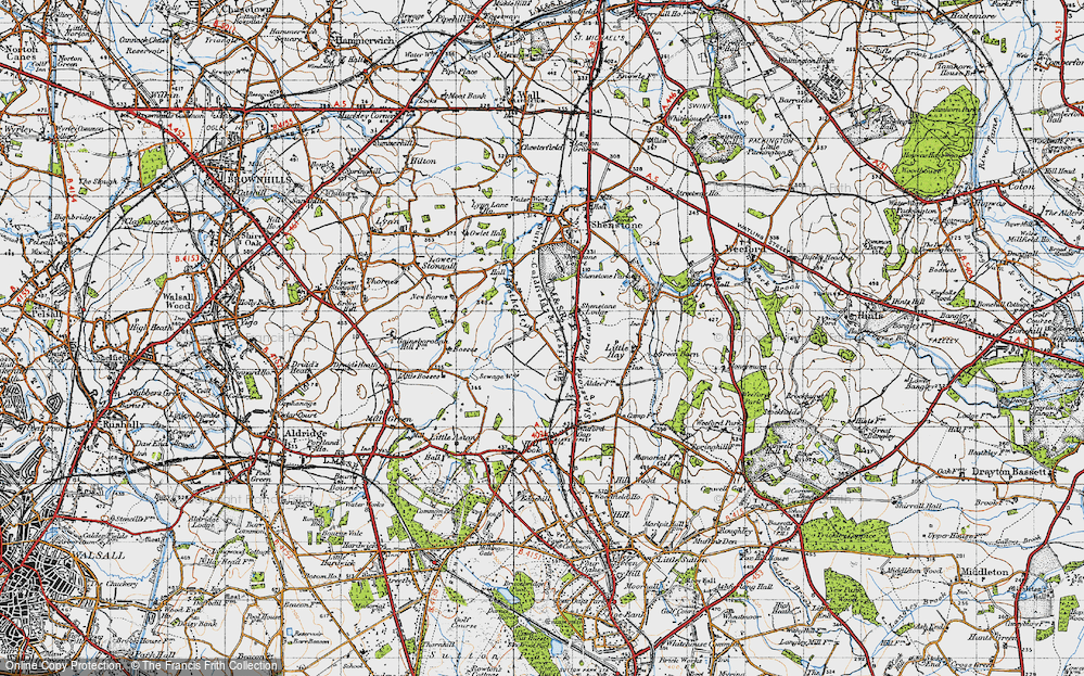 Old Map of Footherley, 1946 in 1946