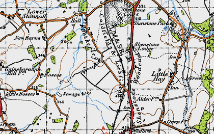 Old map of Footherley in 1946