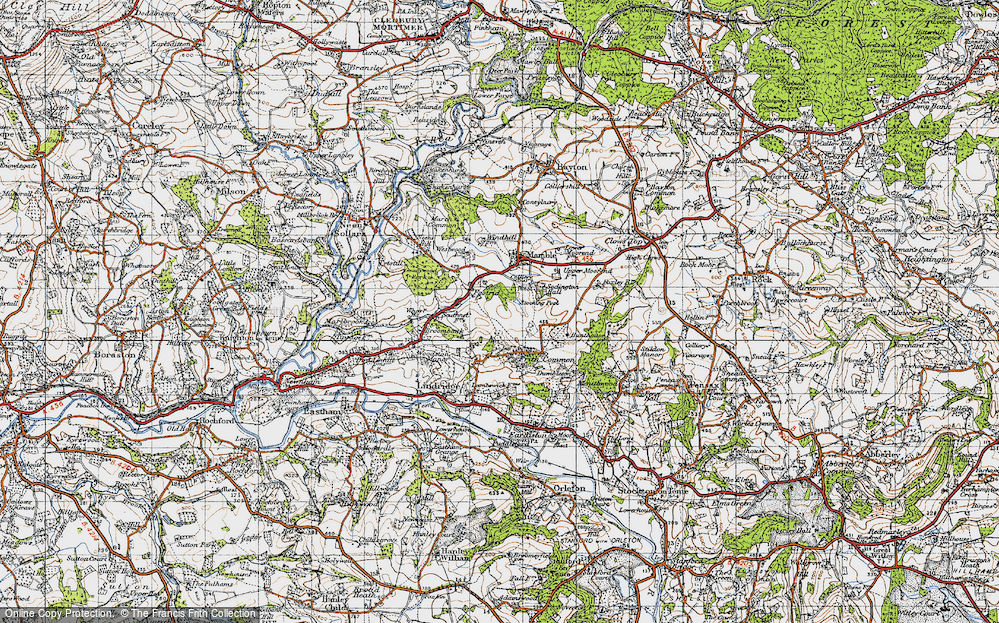 Old Map of Footrid, 1947 in 1947