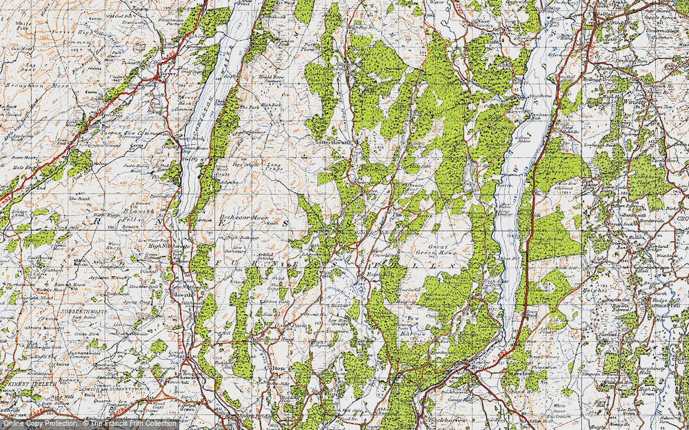 Old Map of Force Forge, 1947 in 1947